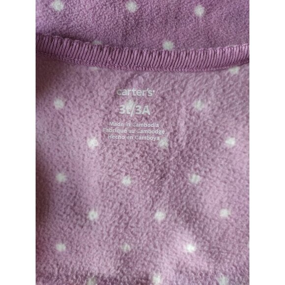 CARTER'S, sleeping game, violet color with white balls, for girls, size 3T/3A - Picture 3 of 11